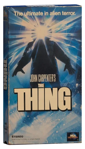 The Thing VHS cover