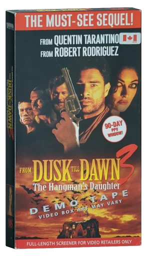 From Dusk Till Dawn 3: The Hangman's Daughter VHS, Dimension Home Video