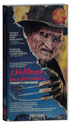 A Nightmare on Elm Street Part 2: Freddy's Revenge VHS, Media Home Entertainment