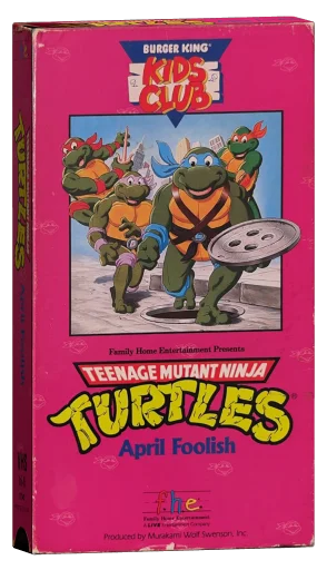 Teenage Mutant Ninja Turtles VHS, Family Home Entertainment