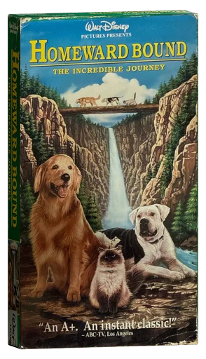 Homeward Bound: The Incredible Journey VHS, Walt Disney Home Video