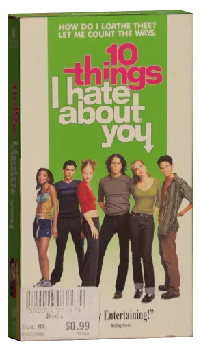 10 Things I Hate About You VHS, Touchstone Home Video