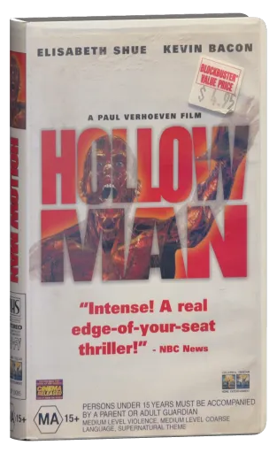Hollow Man VHS, Columbia TriStar Home Entertainment