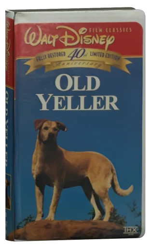Old Yeller VHS, Walt Disney Home Video