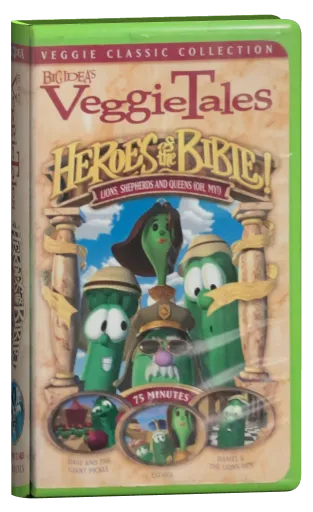 VeggieTales: Heroes of the Bible: Lions Shepherds and Queens (Oh My!) VHS, Big Idea