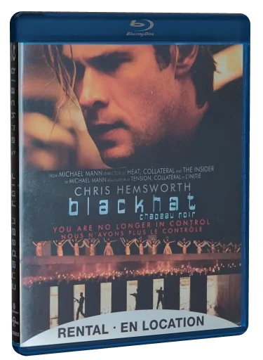 Blackhat Blu-ray, Universal Studios Home Video