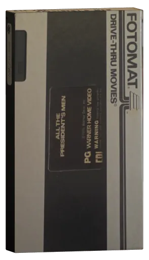 All the President's Men VHS, Warner Bros.