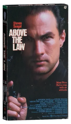 Above the Law VHS, Warner Home Video