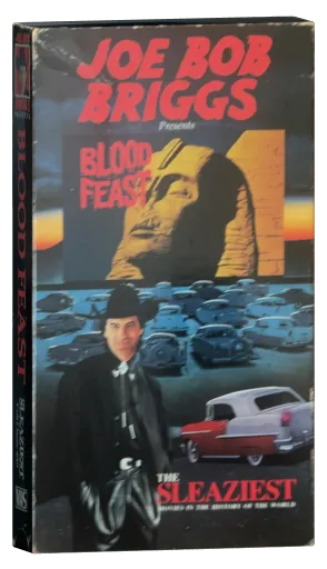 Blood Feast VHS, The sleaziest movies in the world