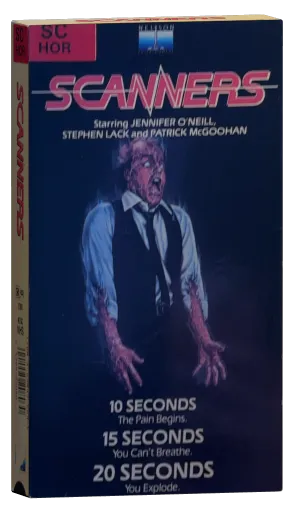 Scanners VHS, Nelson Entertainment