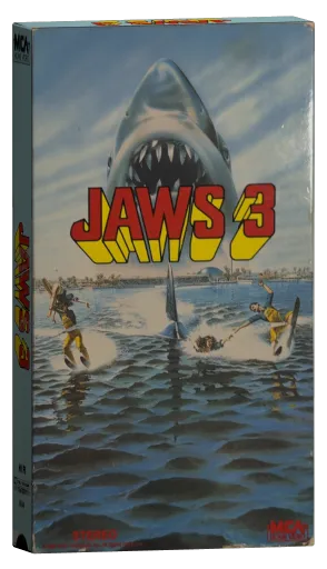 Jaws 3-D VHS, MCA Home Video
