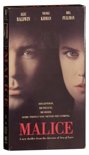 Malice VHS, New Line Home Video