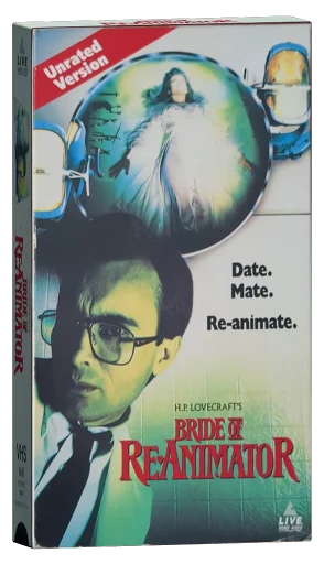 Bride of Re-Animator VHS, LIVE Home Video