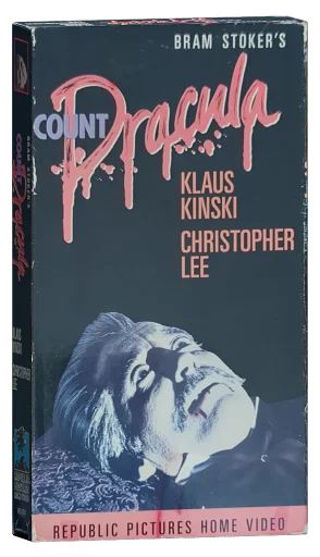 Count Dracula VHS, Republic Pictures Home Video