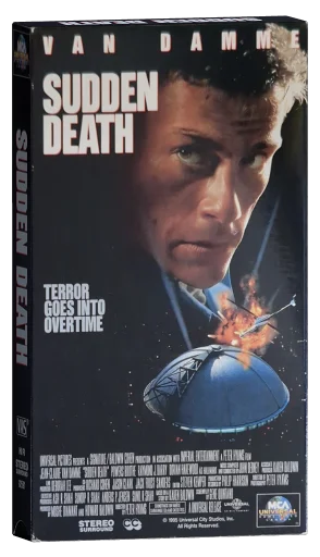 Sudden Death VHS, MCA Universal Home Video