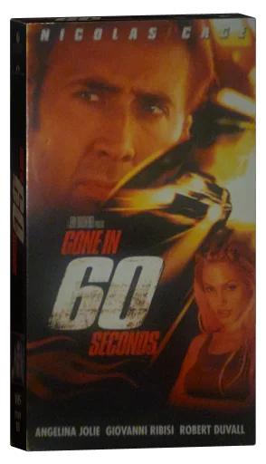 Gone on 60 seconds VHS cover