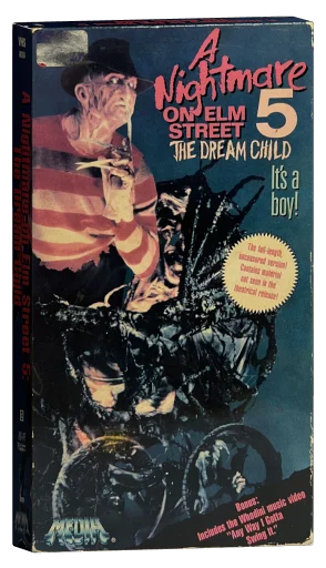 A Nightmare on Elm Street: The Dream Child VHS, Media Home Entertainment