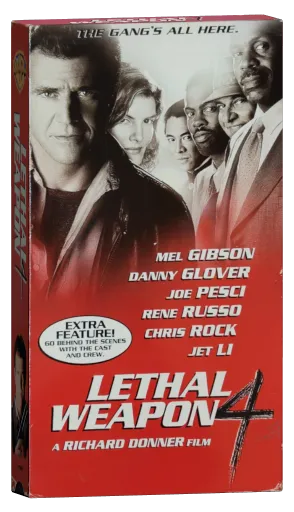 Lethal Weapon 4 VHS, Warner Home Video
