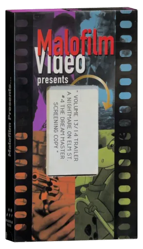 A Nightmare on Elm Street 4: The Dream Master VHS, Malofilm Video