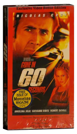 Gone in Sixty Seconds VHS, Buena Vista Home Entertainment