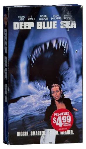 Deep Blue Sea VHS, Warner Home Video
