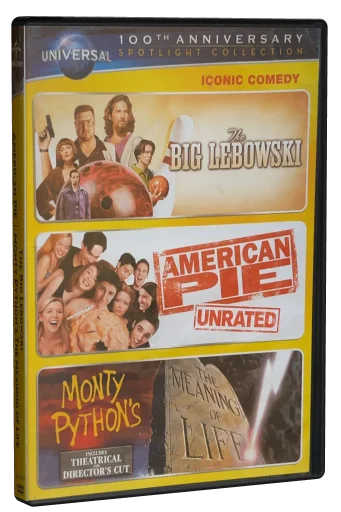 The Big Lebowski / American Pie / The Meaning of Life DVD cover