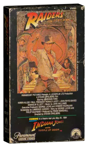 Raiders of the Lost Ark Betamax, Paramount Home Video