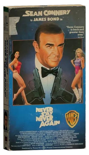 Never Say Never Again VHS, Warner Home Video