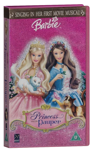 Barbie as The Princess & the Pauper VHS, Universal Studios Home Video