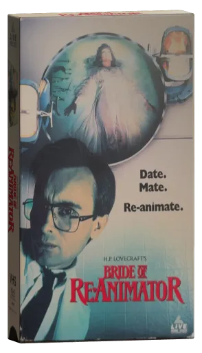 Bride of Re-Animator VHS, LIVE Home Video