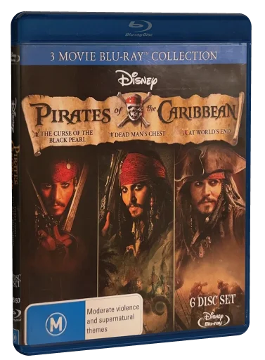 Pirates of the Caribbean - 3 Movie Collection Blu-ray cover