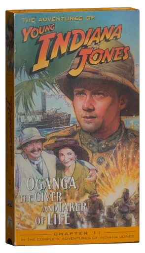The Adventures of Young Indiana Jones: Oganga, the Giver and Taker of Life VHS cover