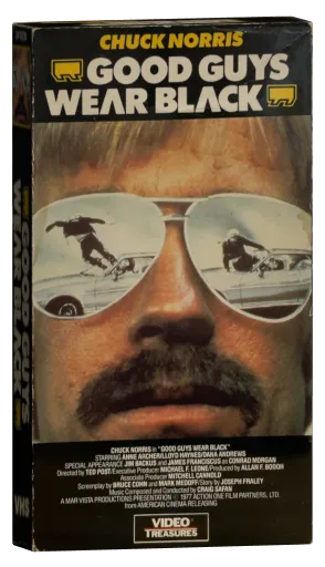 Good Guys Wear Black VHS, Video Treasures