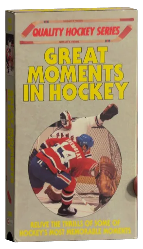 Great Moments In Hockey VHS cover
