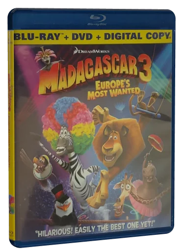 Madagascar 3: Europe's Most Wanted Blu-ray, Universal Studios Home Entertainment