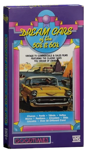 Dream Cars of the 50's & 60's VHS cover