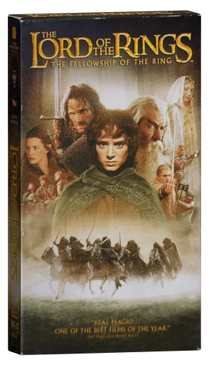 The Lord of the Rings: The Fellowship of the Ring VHS, New Line Home Entertainment