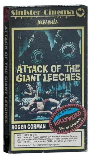 Attack of the Giant Leeches VHS, Sinister Cinema