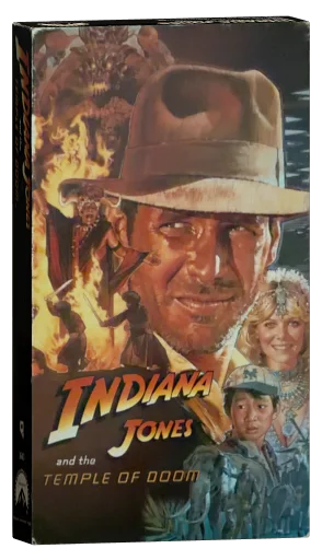 Indiana Jones and the Temple of Doom VHS, Burn’s Vista Home Video