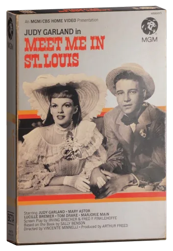 Meet Me in St. Louis Betamax, MGM/CBS Home Video