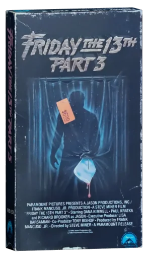 Friday the 13th Part III VHS, Paramount