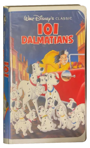 One Hundred and One Dalmatians VHS, Walt Disney Home Video