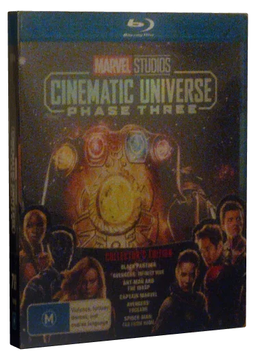 Marvel Studios Cinematic Universe Phase Three Blu-ray cover