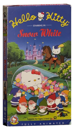 Hello Kitty: Starring In Snow White VHS cover
