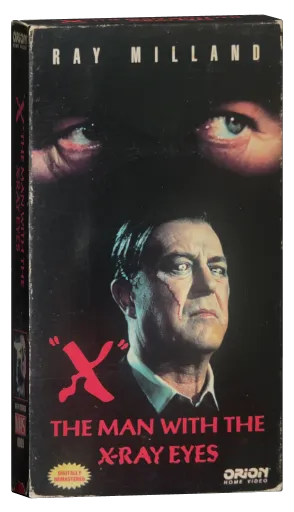 X: The Man with the X-Ray Eyes VHS, Orion Home Video