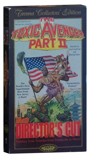 The Toxic Avenger Part II VHS, Troma Team Video