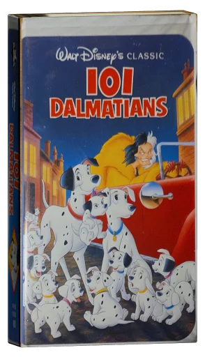 One Hundred and One Dalmatians VHS, Buena Vista Home Video
