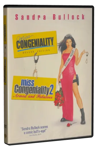 Miss Congeniality / Miss Congeniality 2 Armed and Fabulous DVD, Warner Home Video