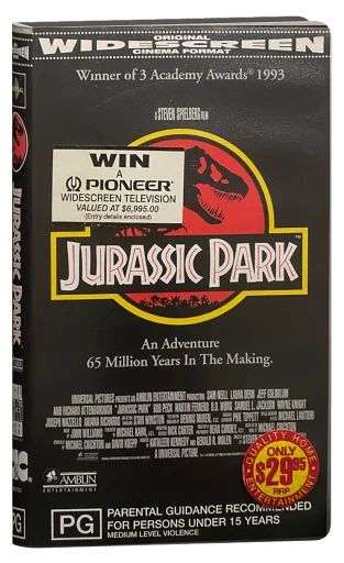 Jurassic Park VHS, Rainbow Products Limited