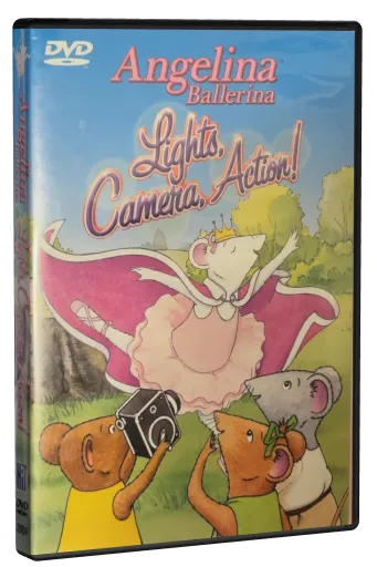 Angelina Ballerina - Lights, Camera, Action! DVD cover